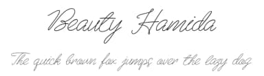 Beauty Hamida by Zeenesia Studio — Script Handwritten Font — thumbnail 1