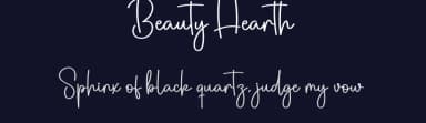 Beauty Hearth by Scratchones — Script Handwritten Font — thumbnail 2