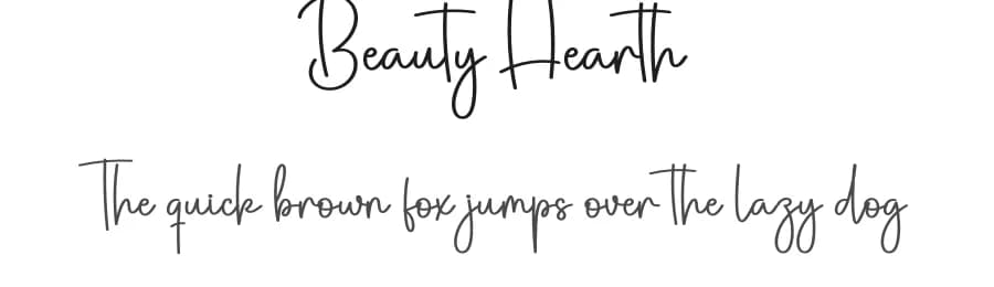 Beauty Hearth by Scratchones — Script Handwritten Font