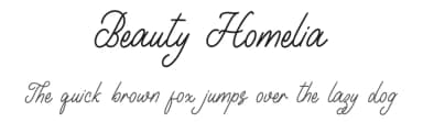 Beauty Homelia by NanaNissa — Script Handwritten Font — thumbnail 1