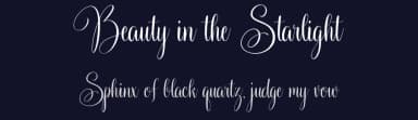 Beauty in the Starlight by Octotype  | Thomas Boucherie — Script Handwritten Font — thumbnail 2