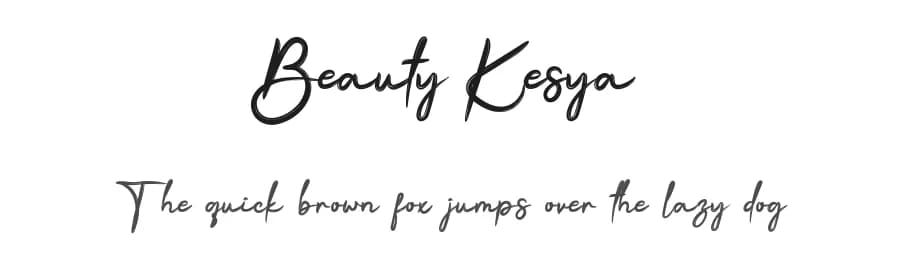 Beauty Kesya by productype.com — Script Handwritten Font