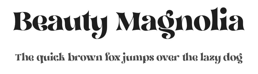 Beauty Magnolia by Sansakerta — Serif Font