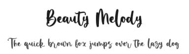 Beauty Melody by Viola Type — Script Handwritten Font — thumbnail 1