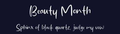 Beauty Month by MJType — Script Handwritten Font — thumbnail 2