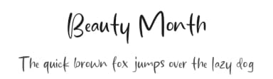 Beauty Month by MJType — Script Handwritten Font — thumbnail 1