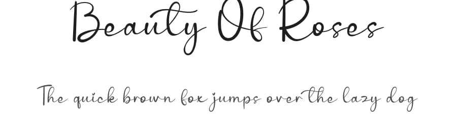Beauty Of Roses by Gado Gado — Script Handwritten Font