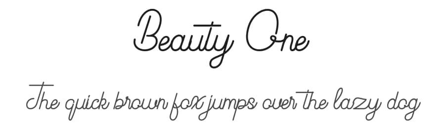Beauty One by Attype Studio — Script Handwritten Font