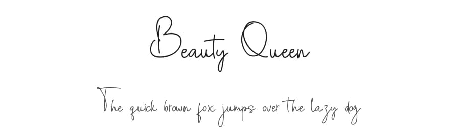 Beauty Queen by Erik Studio — Script Handwritten Font