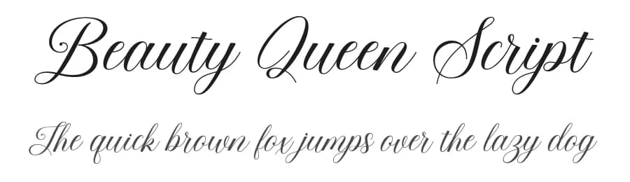 Beauty Queen Script by LetterFreshStudio — Script Handwritten Font