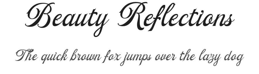 Beauty Reflections by Letterhend Studio — Script Handwritten Font