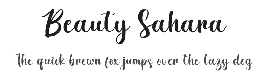 Beauty Sahara by Bluestype Studio — Script Handwritten Font