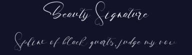Beauty Signature by fhammadiq std — Script Handwritten Font — thumbnail 2