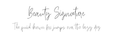 Beauty Signature by DM Letter Studio - Dimas Prasetyo — Script Handwritten Font — thumbnail 1
