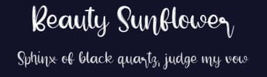 Beauty Sunflower by Al Ghul — Script Handwritten Font — thumbnail 2