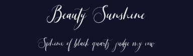 Beauty Sunshine by ReyreyBlue — Script Handwritten Font — thumbnail 2