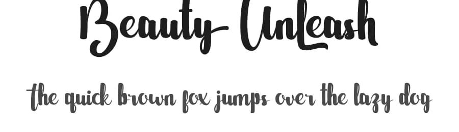 Beauty Unleash by Noah Type — Script Handwritten Font