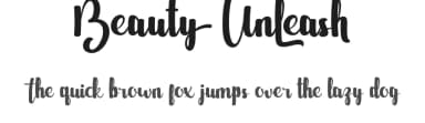 Beauty Unleash by Noah Type — Script Handwritten Font — thumbnail 1