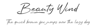 Beauty Wind by Khurasan — Script Handwritten Font — thumbnail 1