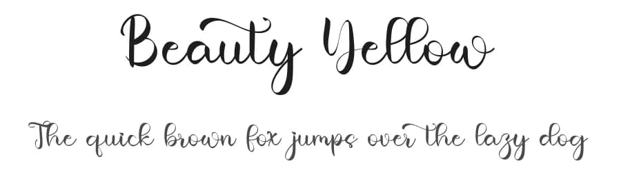 Beauty Yellow by Inermedia Studio — Script Handwritten Font