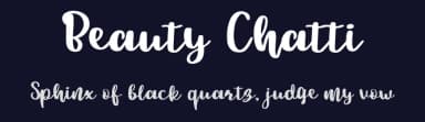 Beauty Chatti by Dwi Krisdiantoro — Script Handwritten Font — thumbnail 2