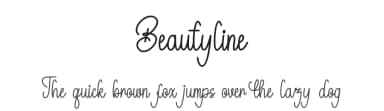 Beautyline by Supersemar Letter — Script Handwritten Font — thumbnail 1