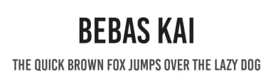 Bebas Kai by Dharma Type — Sans Serif Font — thumbnail 1