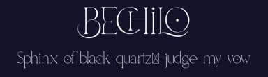 Bechilo by Yahya Type — Serif Font — thumbnail 2