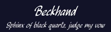 Beckhand by Kong Font — Script Handwritten Font — thumbnail 2