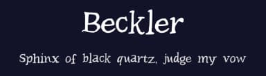 Beckler by Becka Schuelke — Script Handwritten Font — thumbnail 2