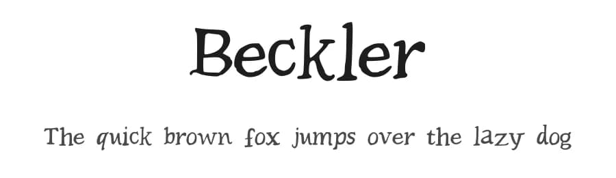 Beckler by Becka Schuelke — Script Handwritten Font