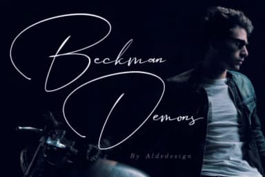 Beckman Demons Font by aldedesign — Script Handwritten Font — thumbnail 1