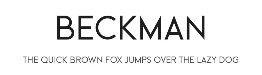 Beckman by FactoryType — Sans Serif Font