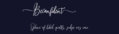 Beconfident by Bonjour Type — Script Handwritten Font — thumbnail 2
