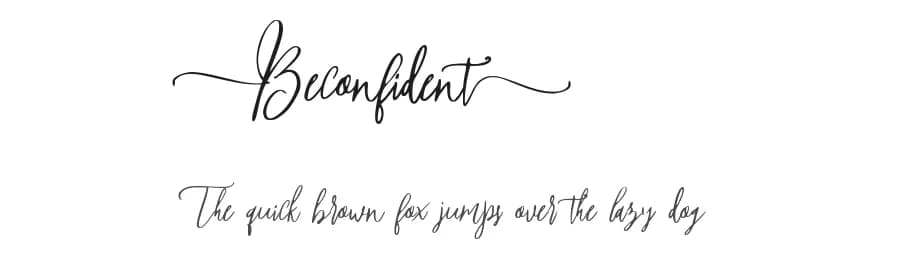Beconfident by Bonjour Type — Script Handwritten Font — preview 1