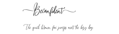 Beconfident by Bonjour Type — Script Handwritten Font — thumbnail 1