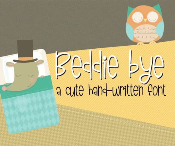 Beddie Bye Font by Illustration Ink — Script Handwritten Font
