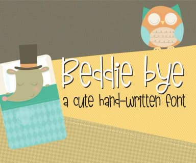 Beddie Bye Font by Illustration Ink — Script Handwritten Font — thumbnail 1