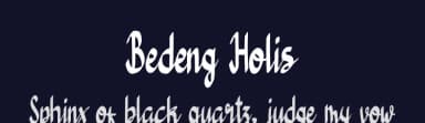 Bedeng Holis by Fontaris Studio — Script Handwritten Font — thumbnail 2