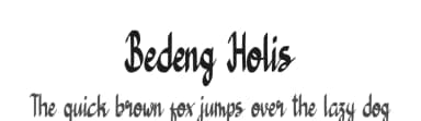 Bedeng Holis by Fontaris Studio — Script Handwritten Font — thumbnail 1