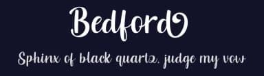 Bedford by Madatype Studio — Script Handwritten Font — thumbnail 2