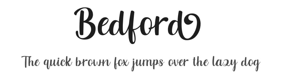 Bedford by Madatype Studio — Script Handwritten Font