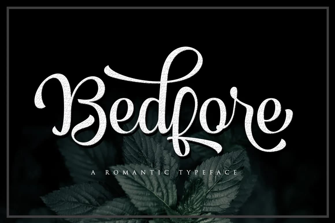 Bedfore Script Font by Lettersams — Script Handwritten Font