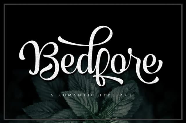Bedfore Script Font by Lettersams — Script Handwritten Font