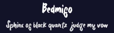 Bedmifo by Vunira Design — Script Handwritten Font — thumbnail 2