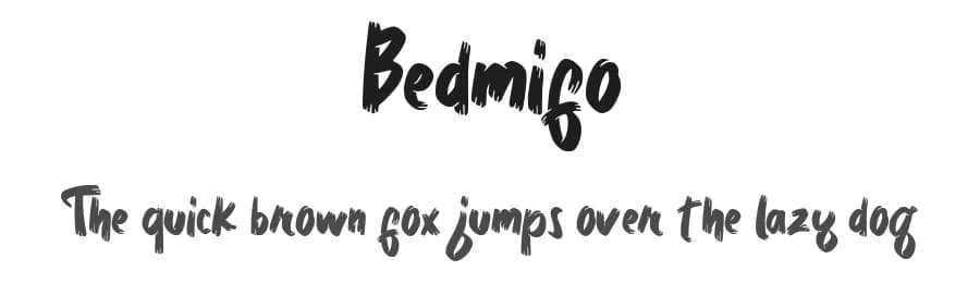 Bedmifo by Vunira Design — Script Handwritten Font
