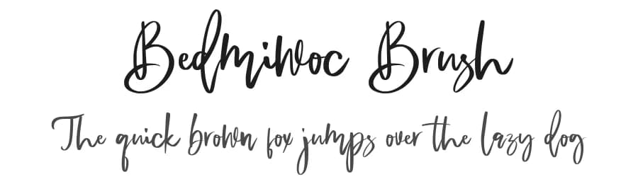 Bedmiwoc Brush by Tebaltipis Studio — Script Handwritten Font