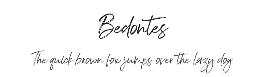 Bedontes by AminMario — Script Handwritten Font