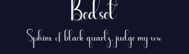 Bedset by Andi Moz — Script Handwritten Font — thumbnail 2