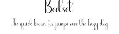 Bedset by Andi Moz — Script Handwritten Font — thumbnail 1